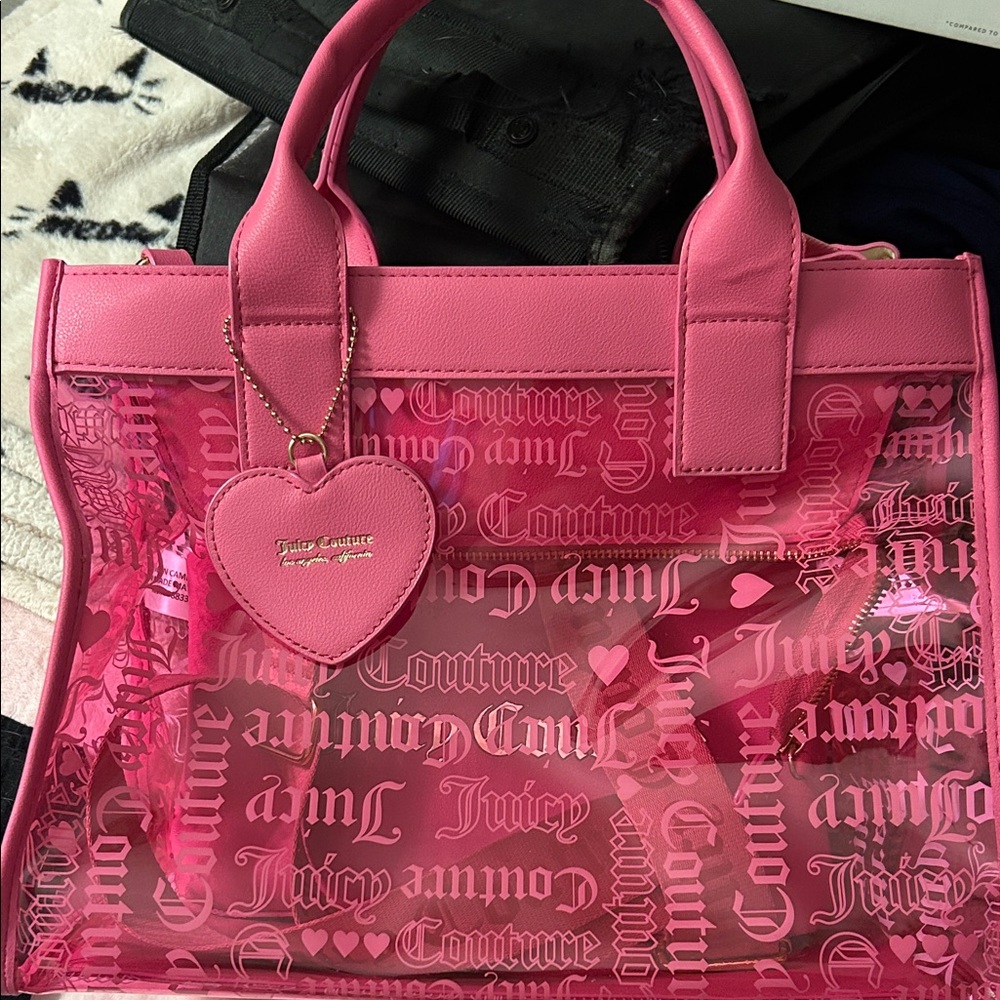 Juicy Couture Pink Logo Tote Bag